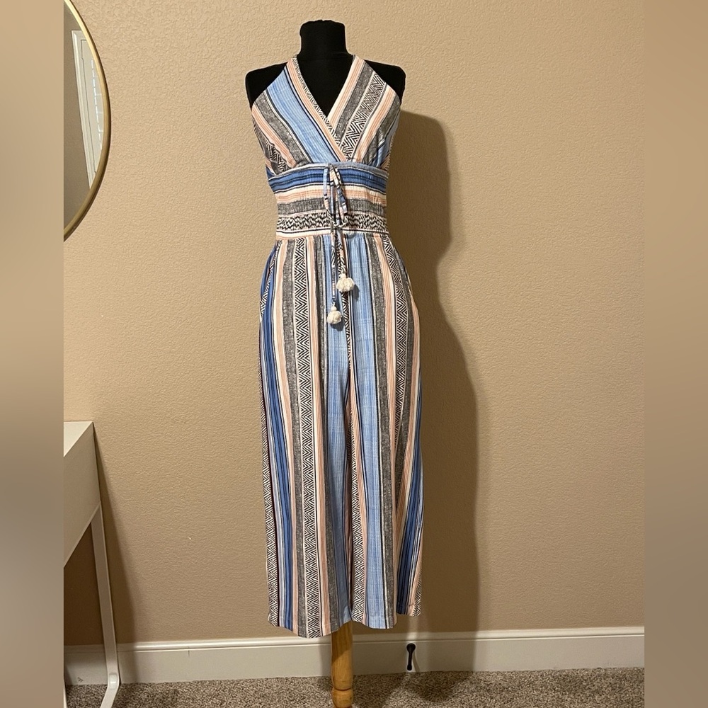 VENUS Multicolor Striped Jumpsuit Sz S